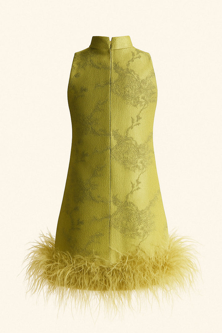 Lara Feather Mini Dress