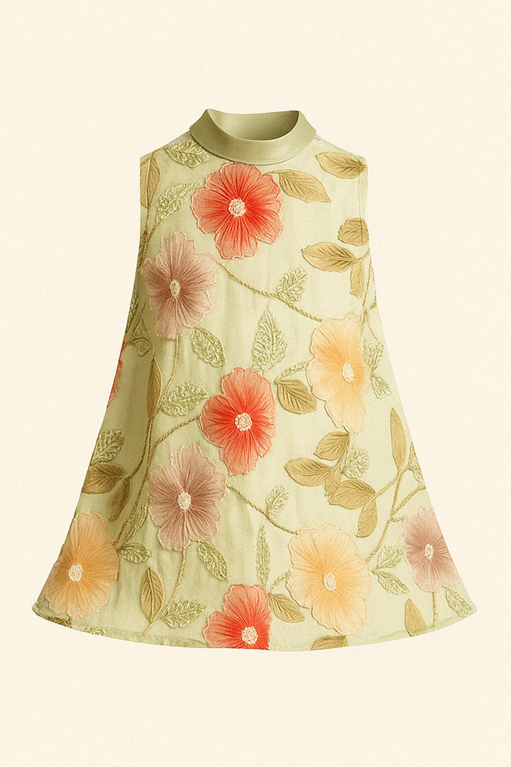 Dahlia Embroidered Mini Dress