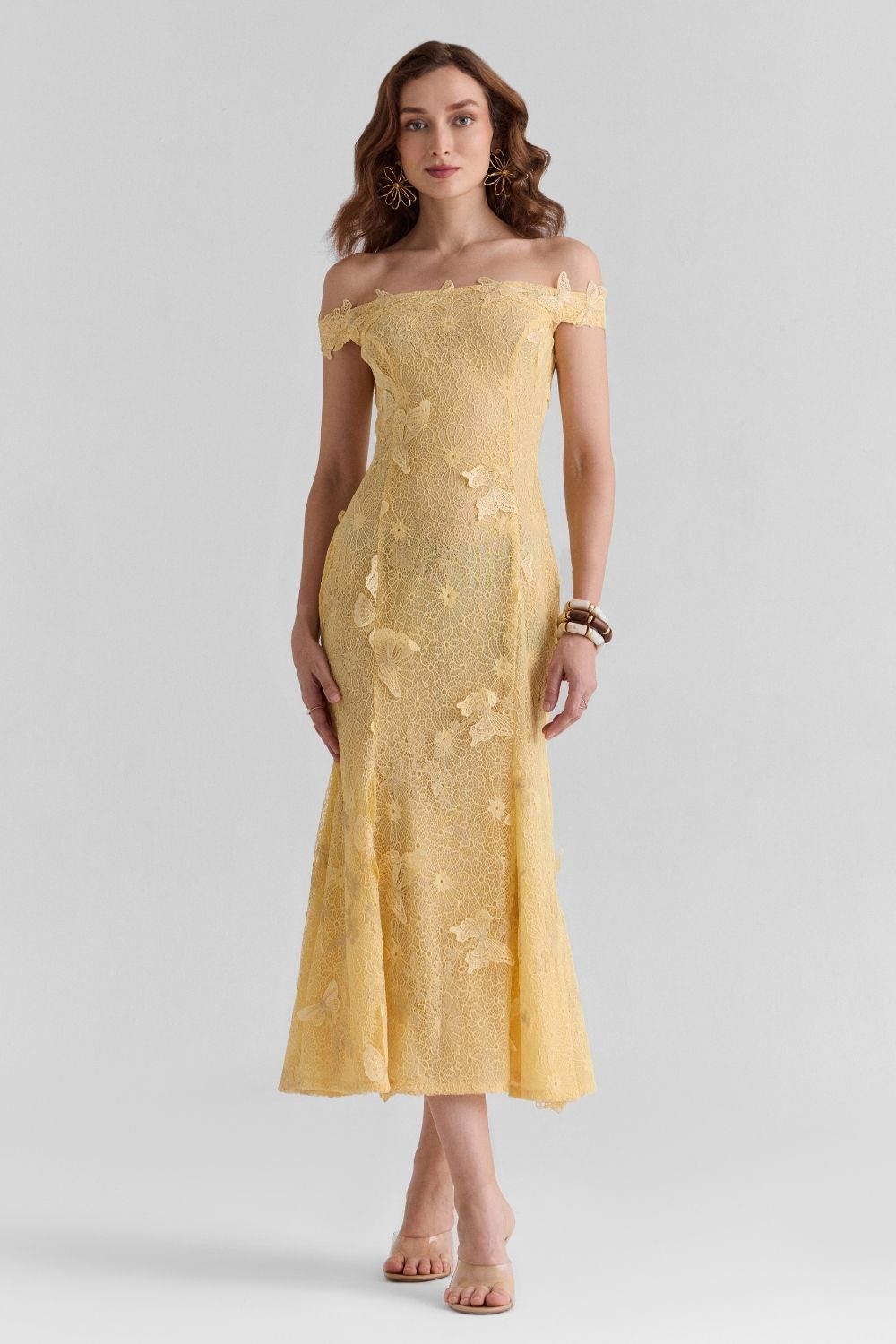 Saphira Lace Midi Dress