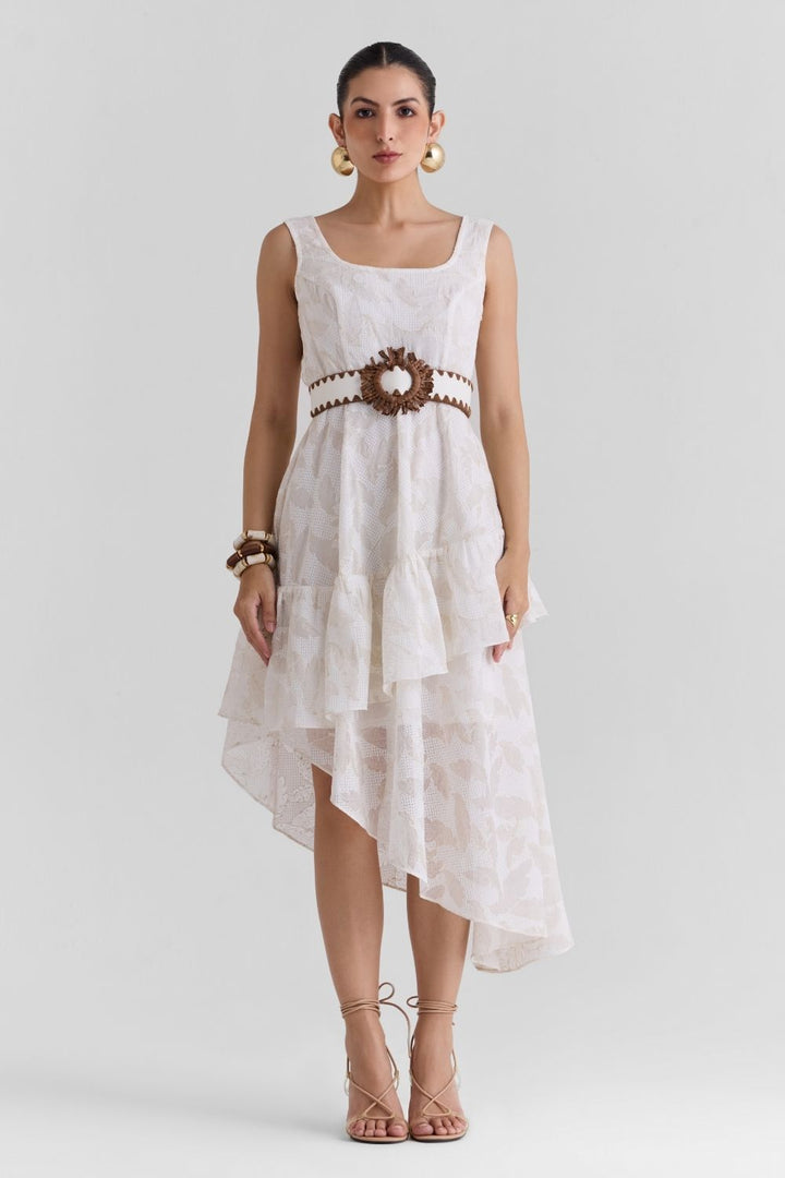 Odette Lace Midi Dress