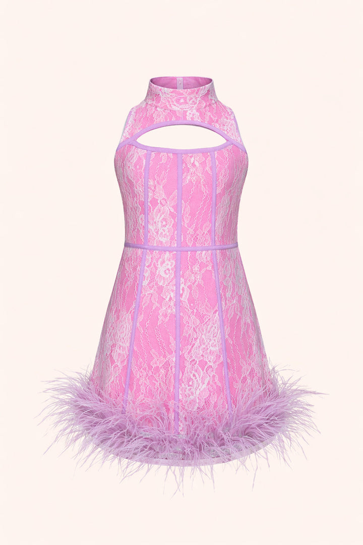 Anya Feather Mini Dress