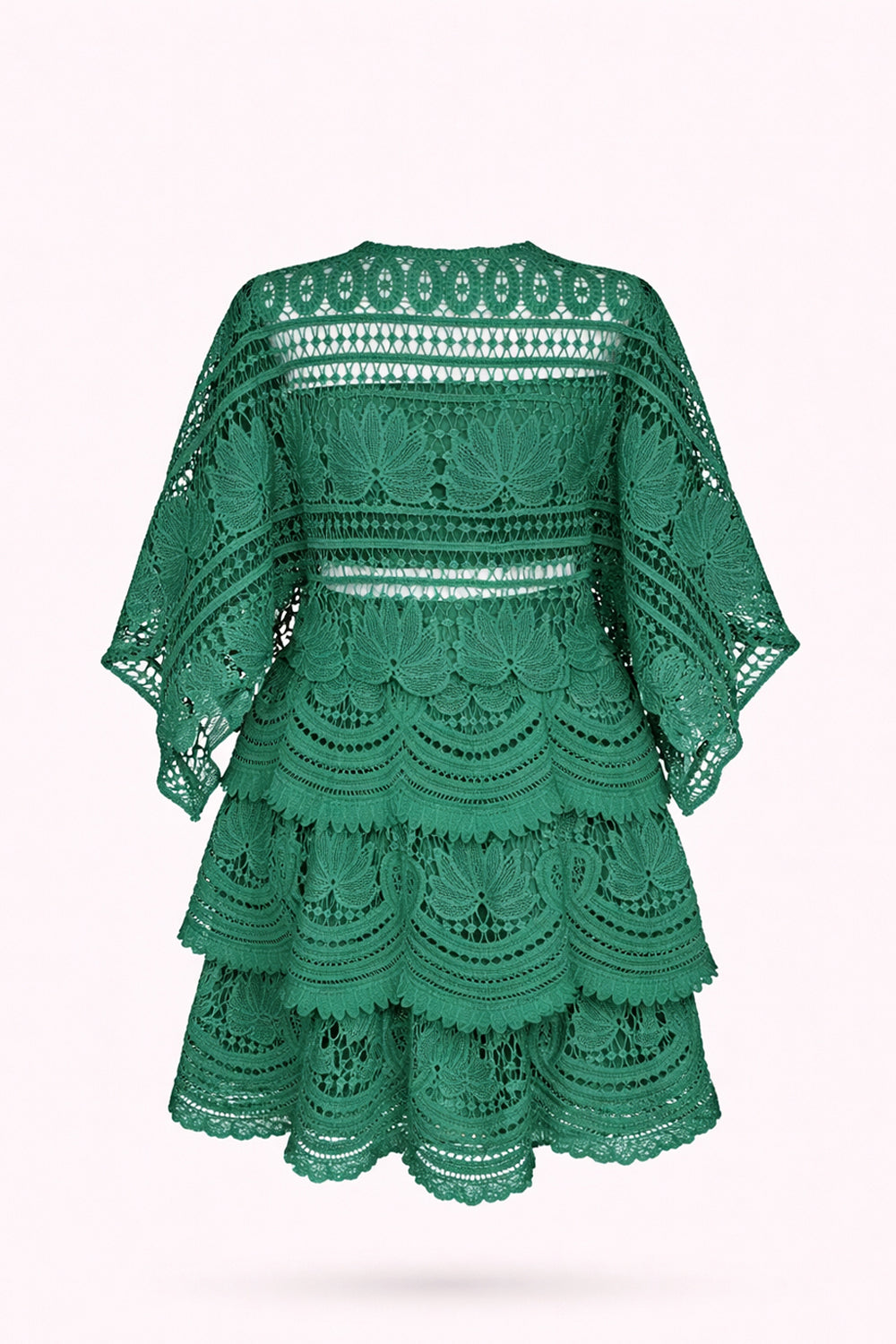 Jade Layered Top and Skirt Set