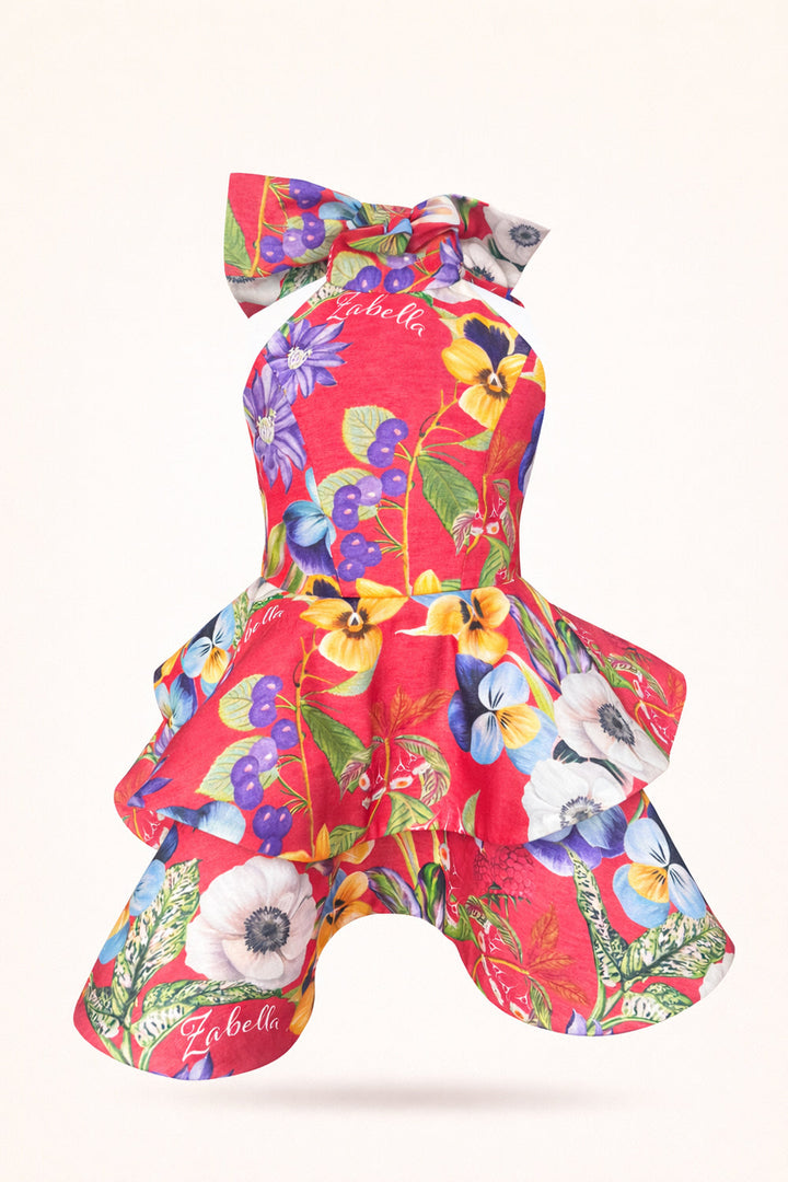 Flora Bow Midi Dress