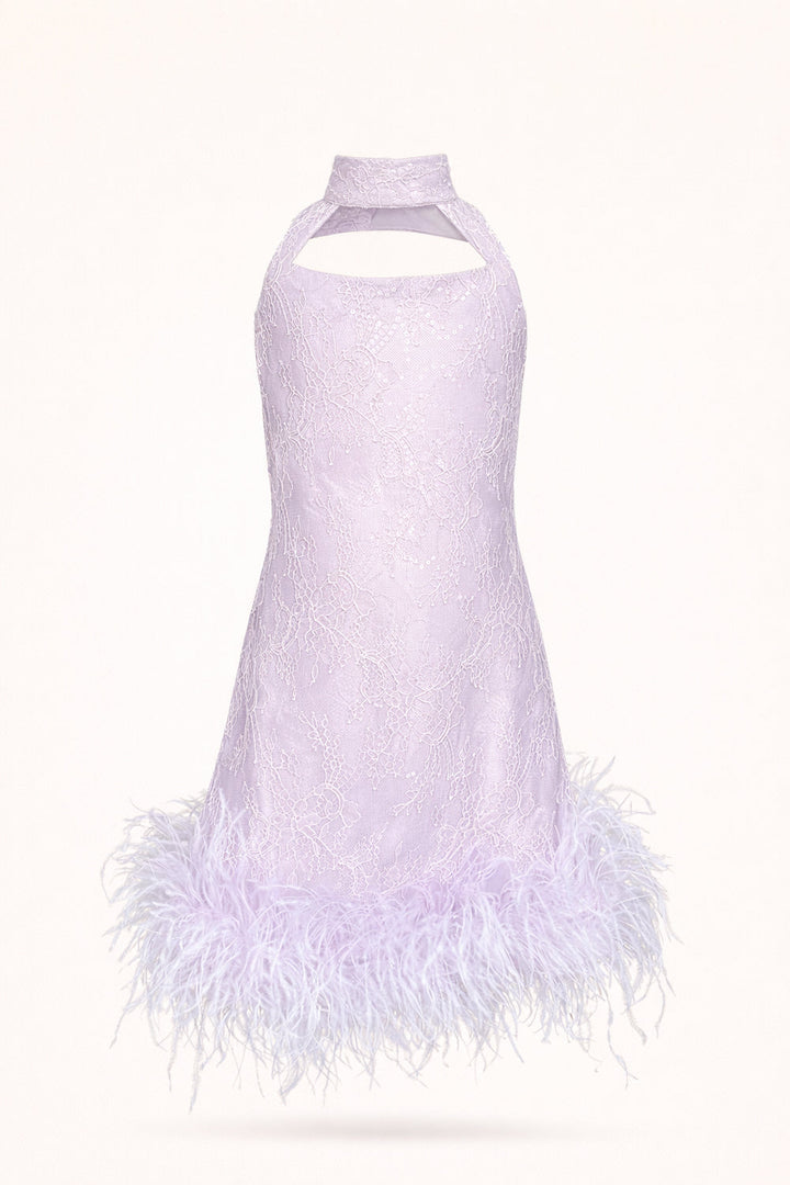 Alice Feather Mini Dress