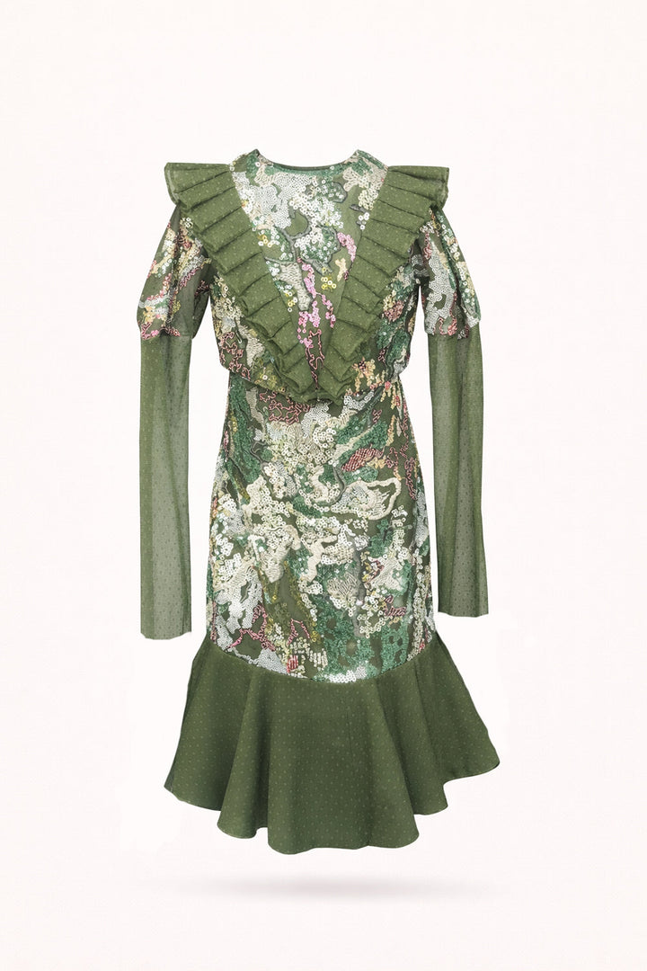 Thea Pleated Midi Dress