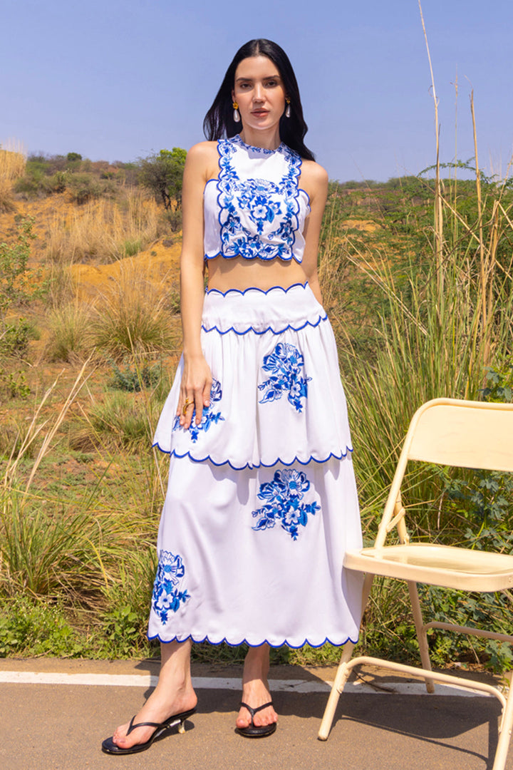 Elle Embroidered Co-ord Set