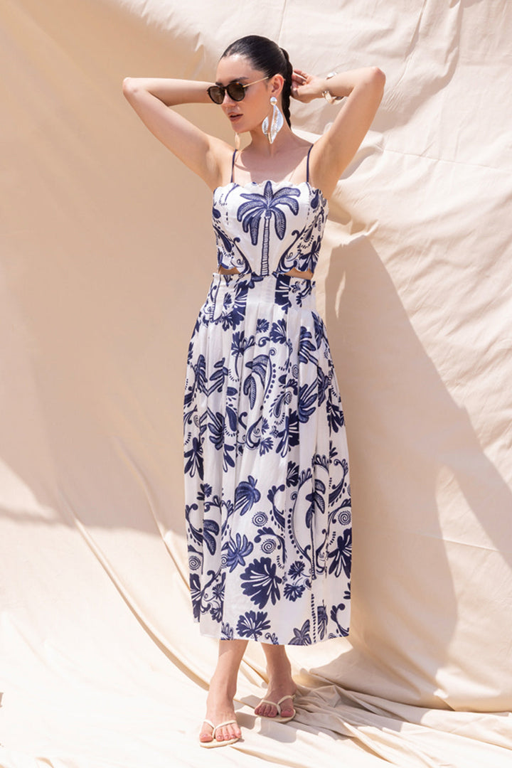 Gwen Print Cutout Dress