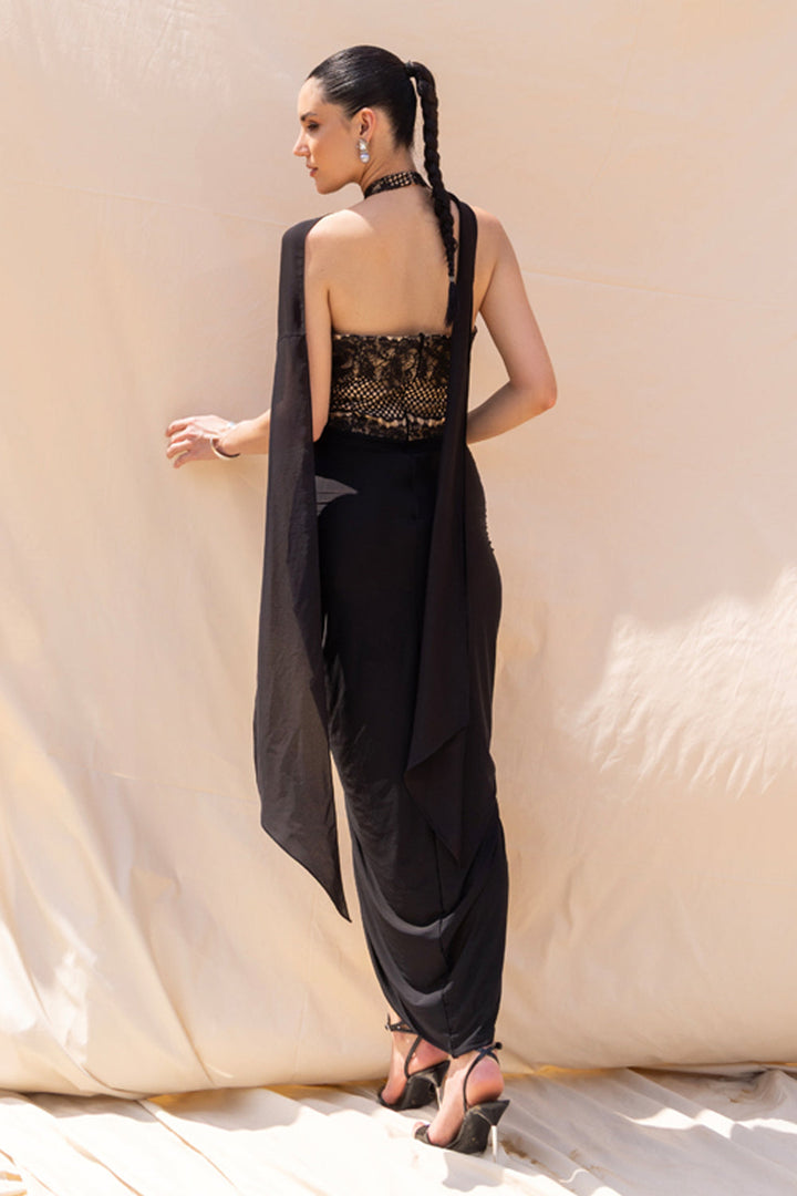 Blair Lace Drape Dress