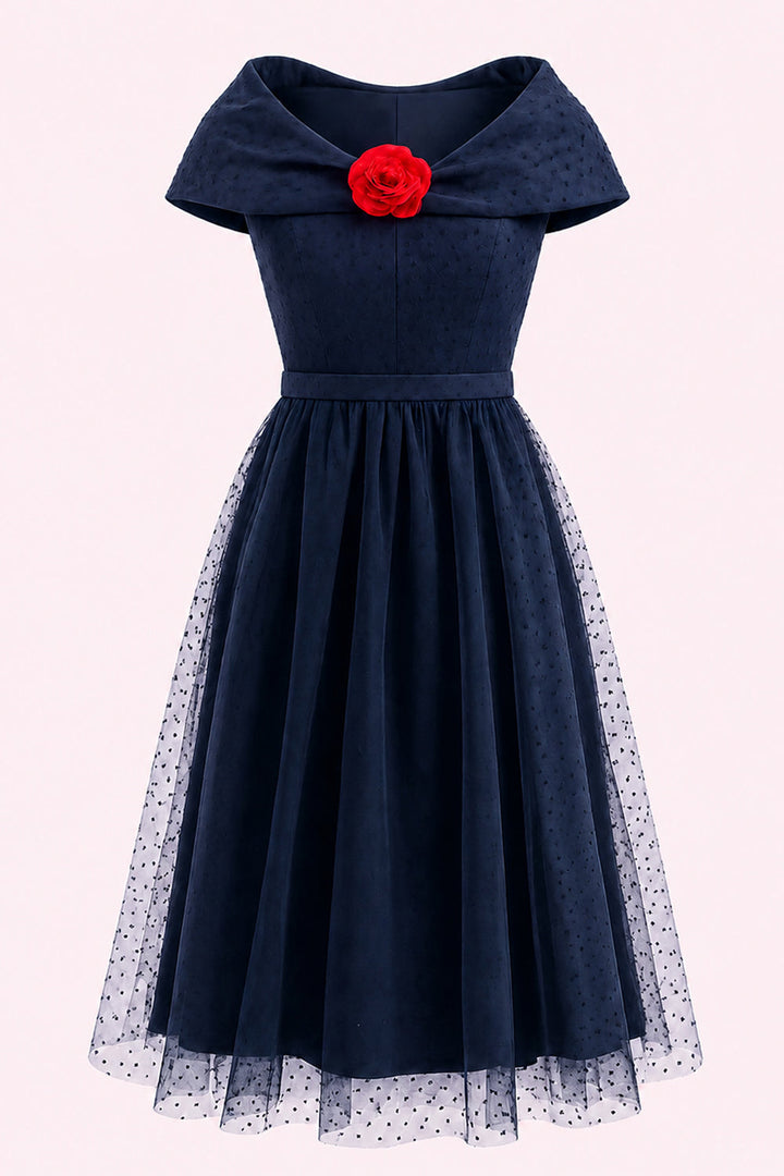 Francesca Polka Dress