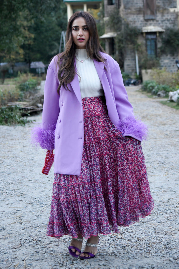 Kusha Kapila In Our Lavender Blazer Dress