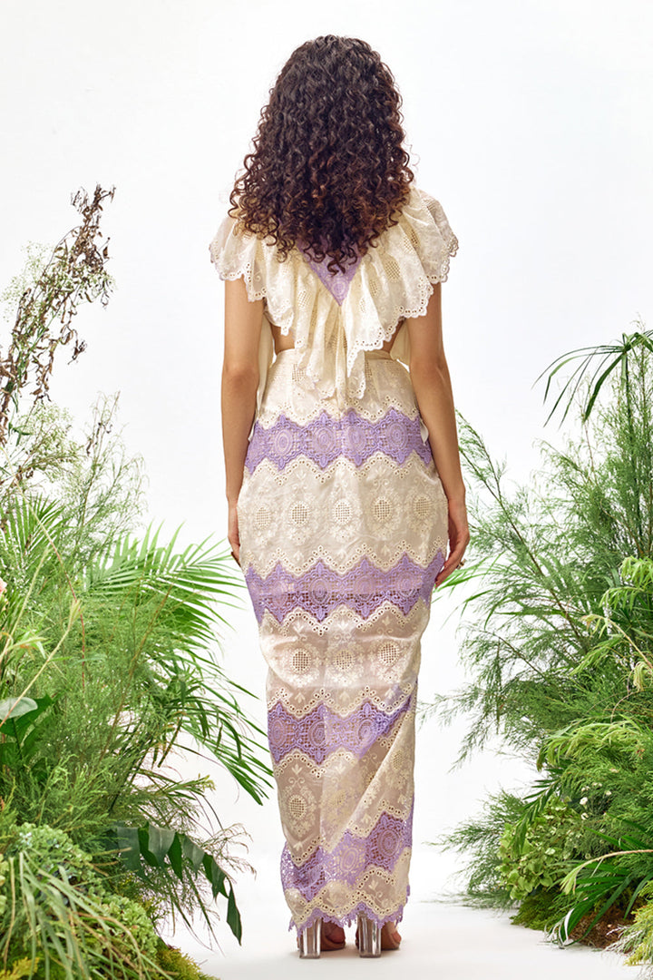 Lumira Lace Top & Draped Skirt