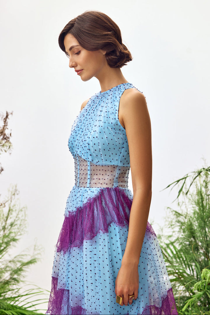 Aster Tulle Midi Dress