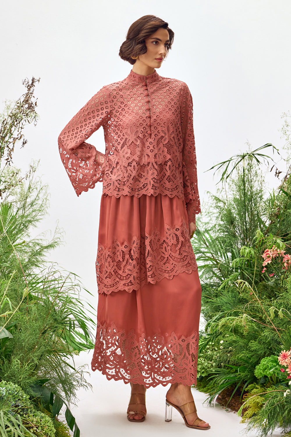 Rust Lace Co-ord Set