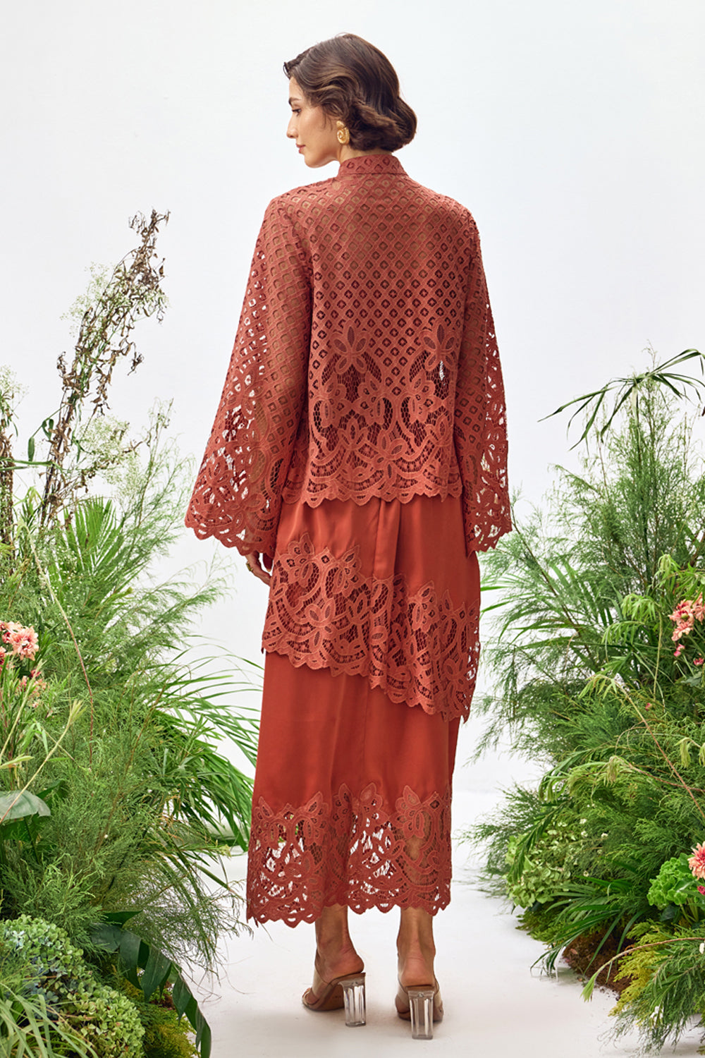 Rust Lace Co-ord Set