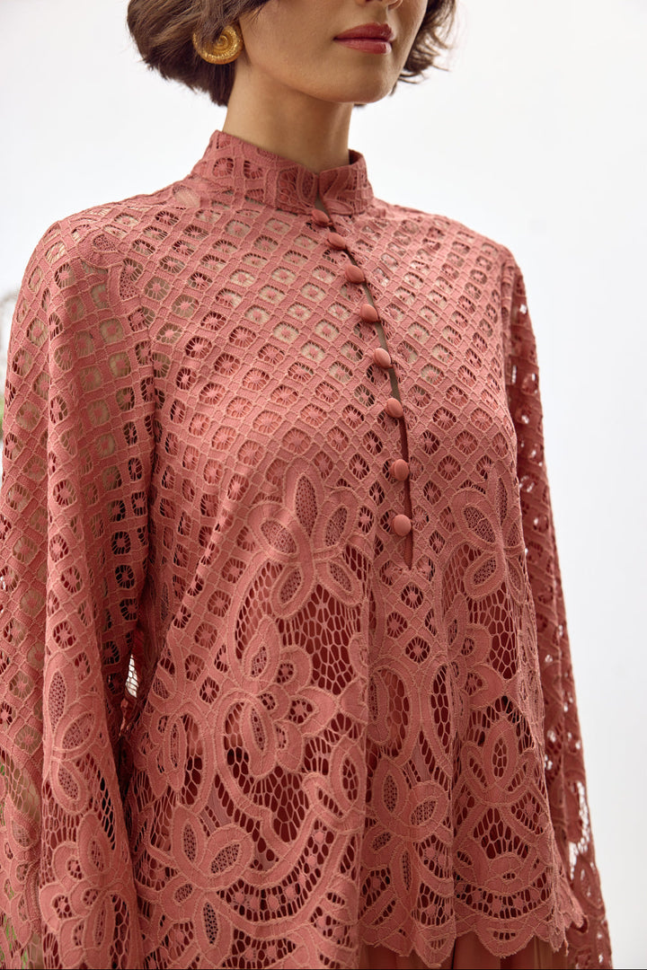 Rust Lace Co-ord Set