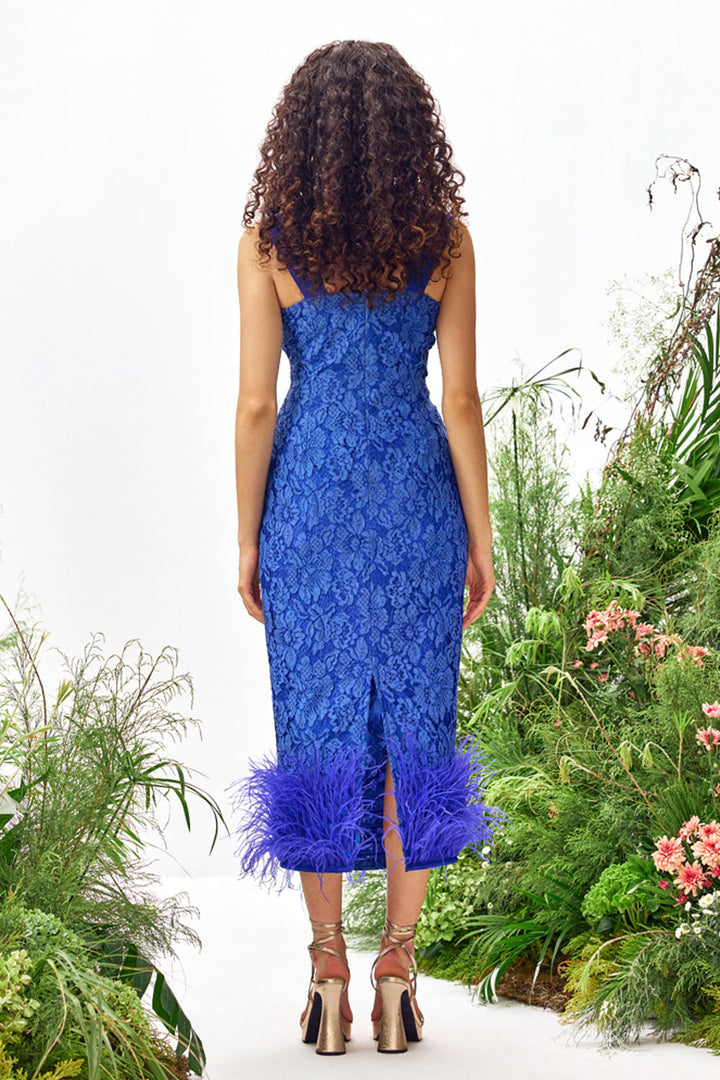Evie Feather Lace Dress