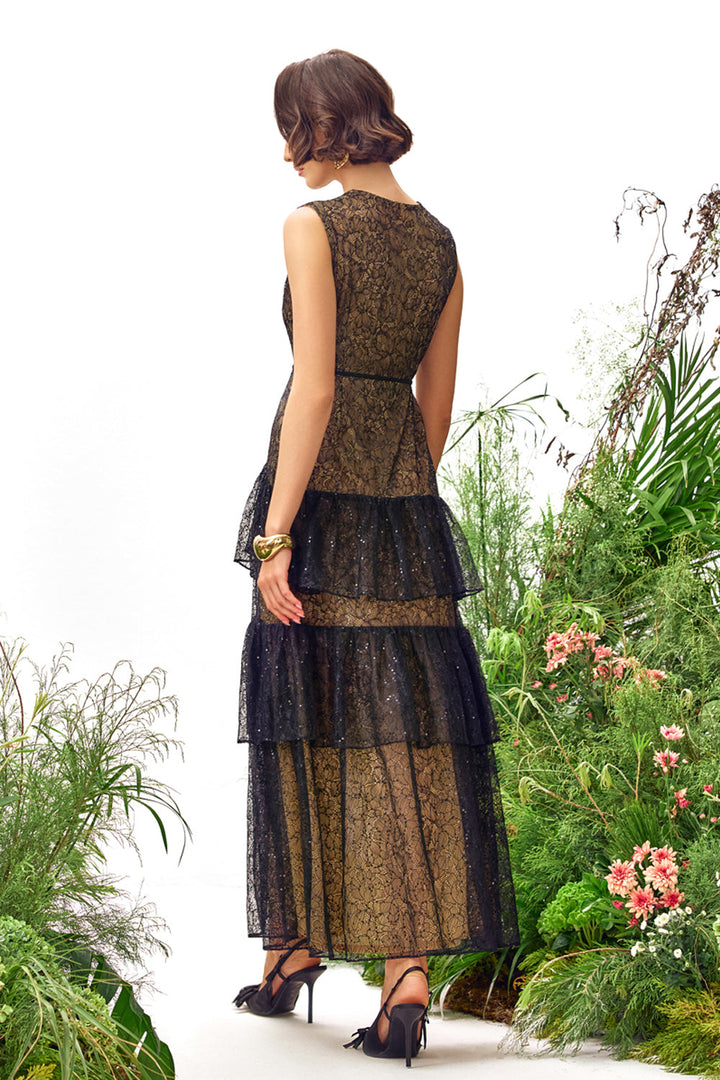 Eliana Lace Tiered Dress