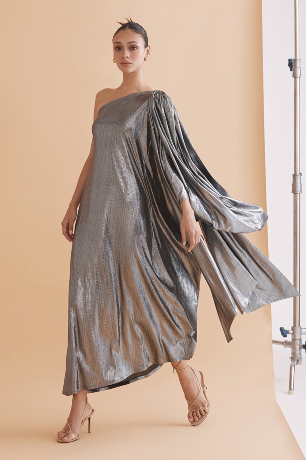 Bridgette Silver Metallic Dress