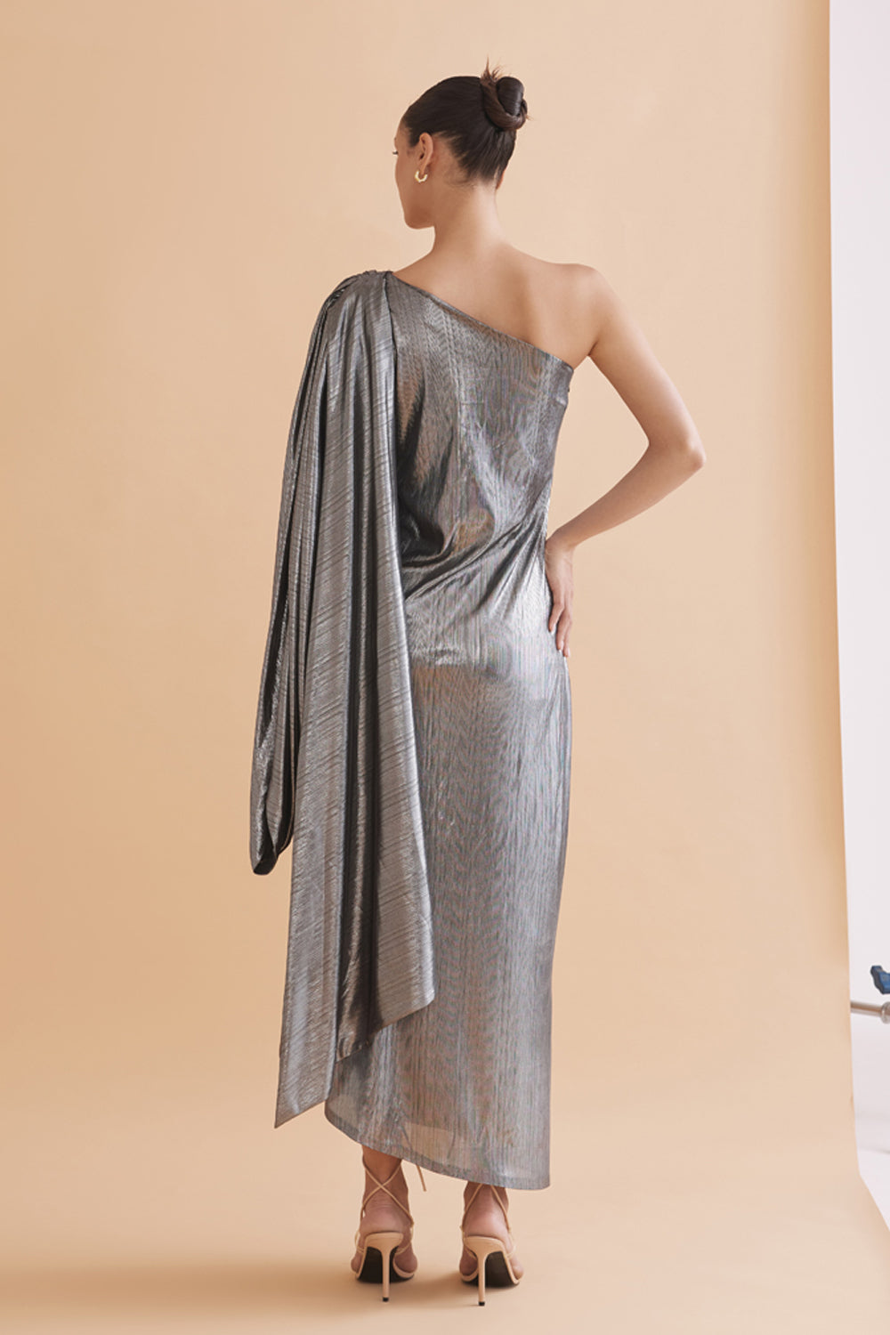 Bridgette Silver Metallic Dress