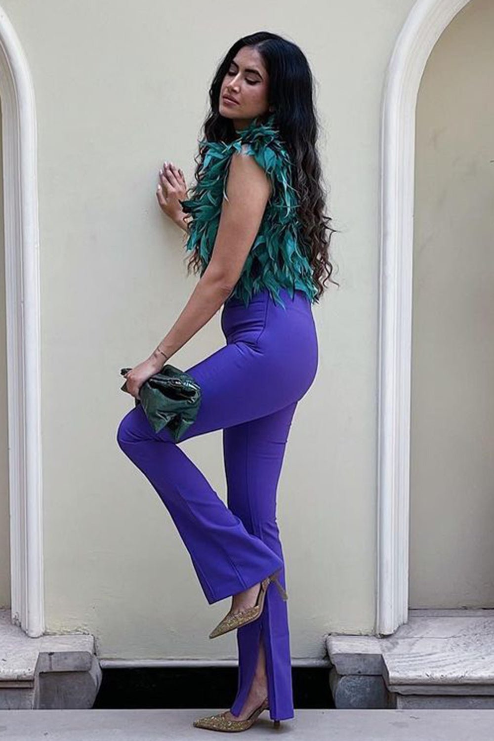 Alisha Pekha In Our Emerald Feather Top - Zabella