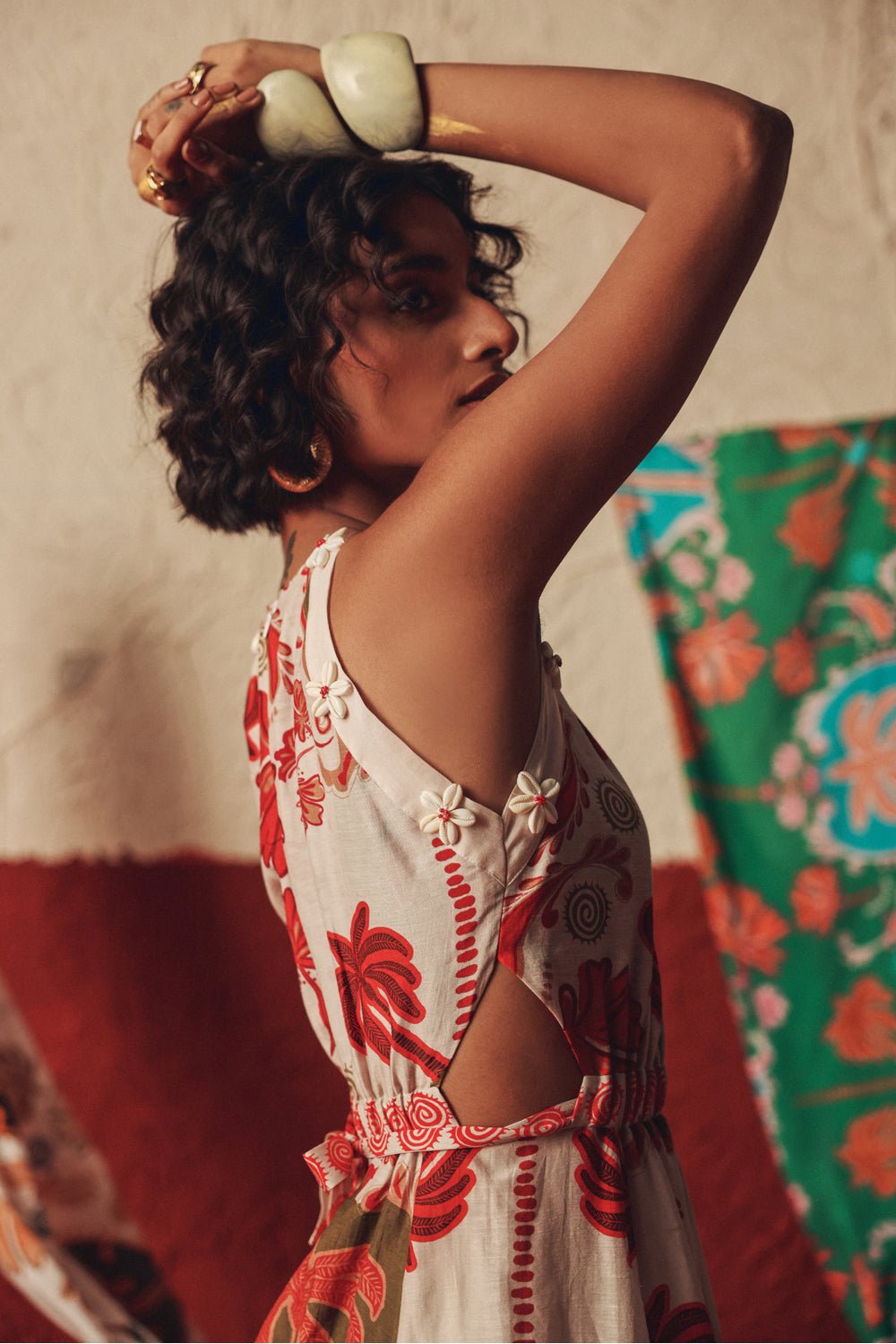 Desert Rhythm Flared Midi Dress - Zabella