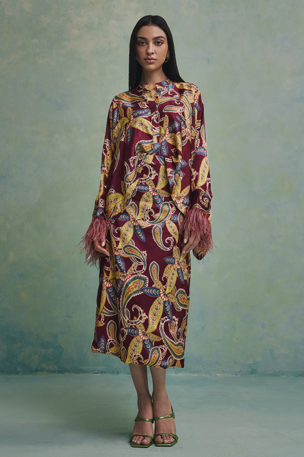 Gilded Paisley Safari Skirt - Zabella