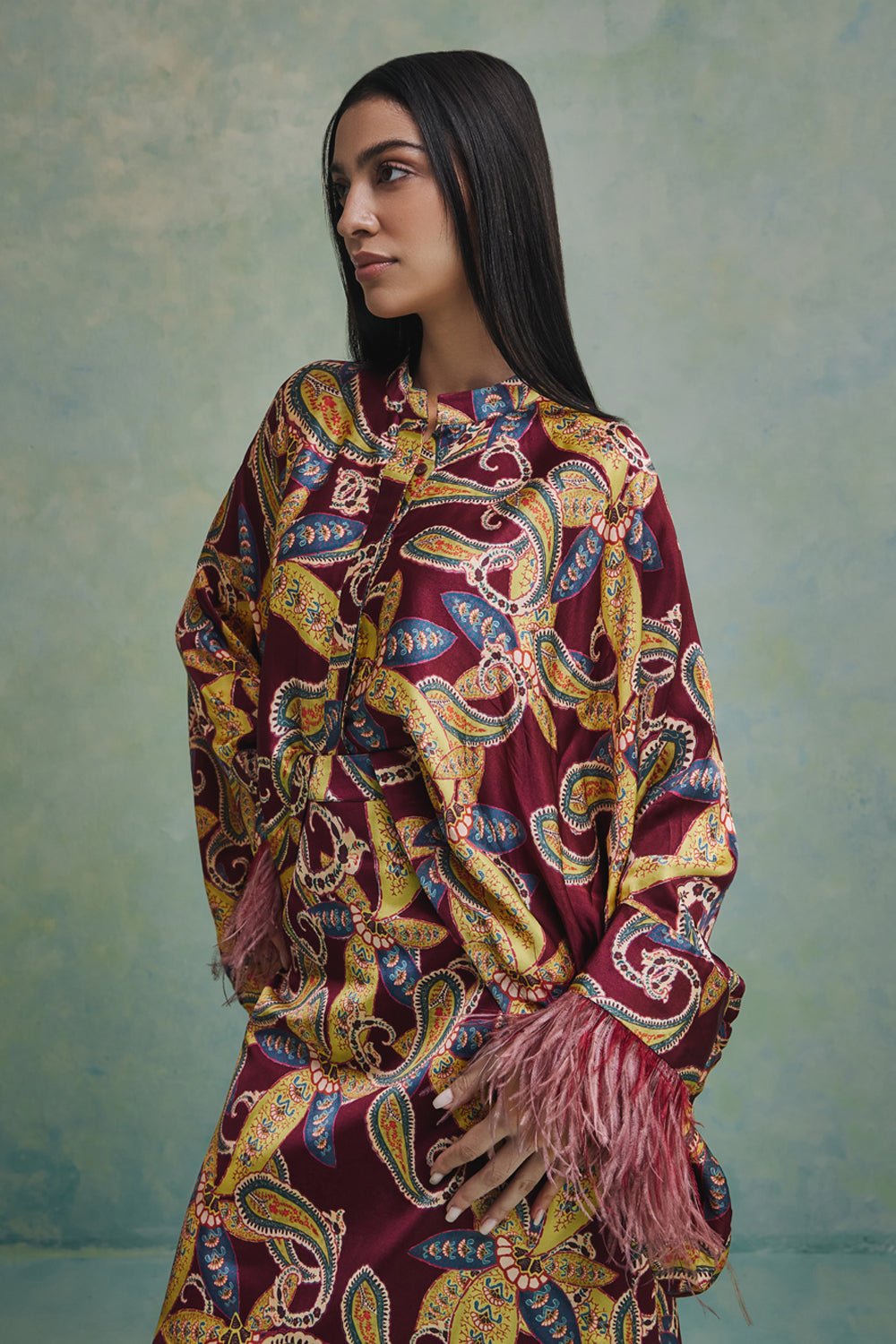 Gilded Paisley Safari Top - Zabella