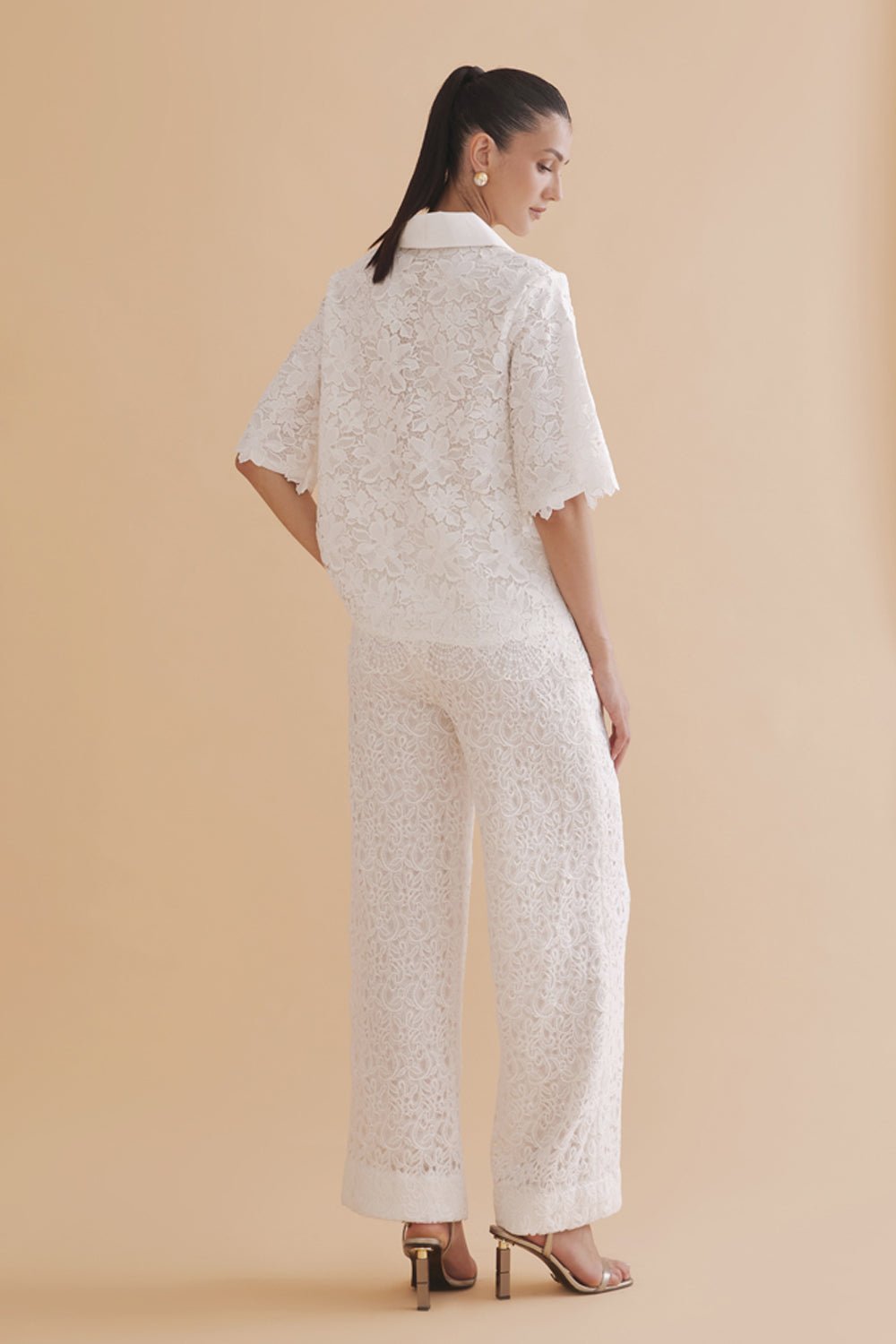 Lucinda White Lace Top - Zabella
