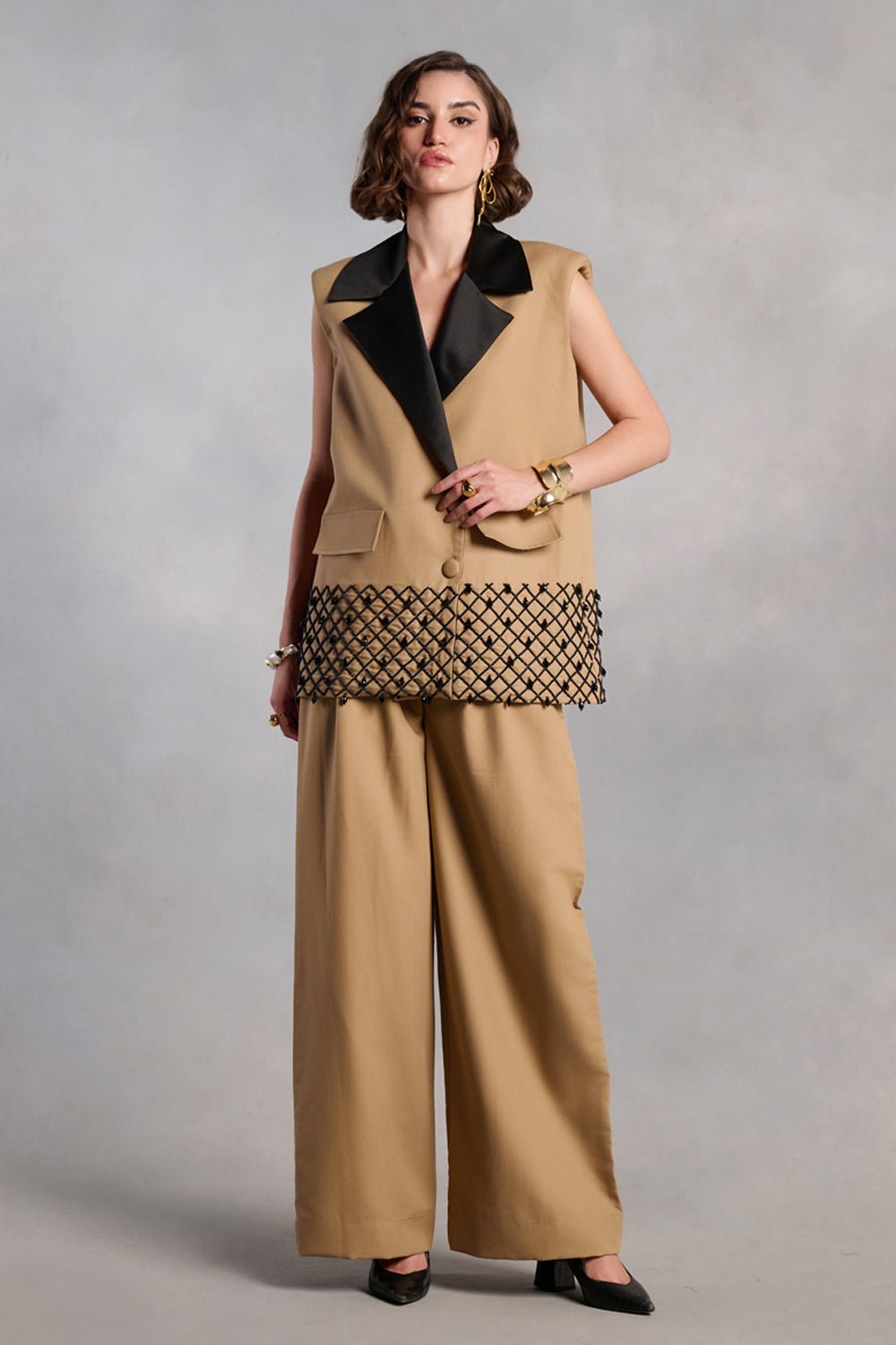 Margaret Beige Pants - Zabella