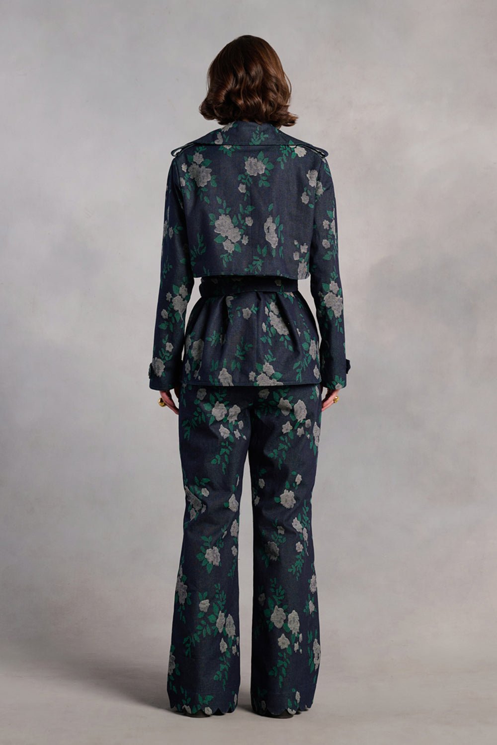 Savannah Blue Floral Denim Co - ord Set - Zabella