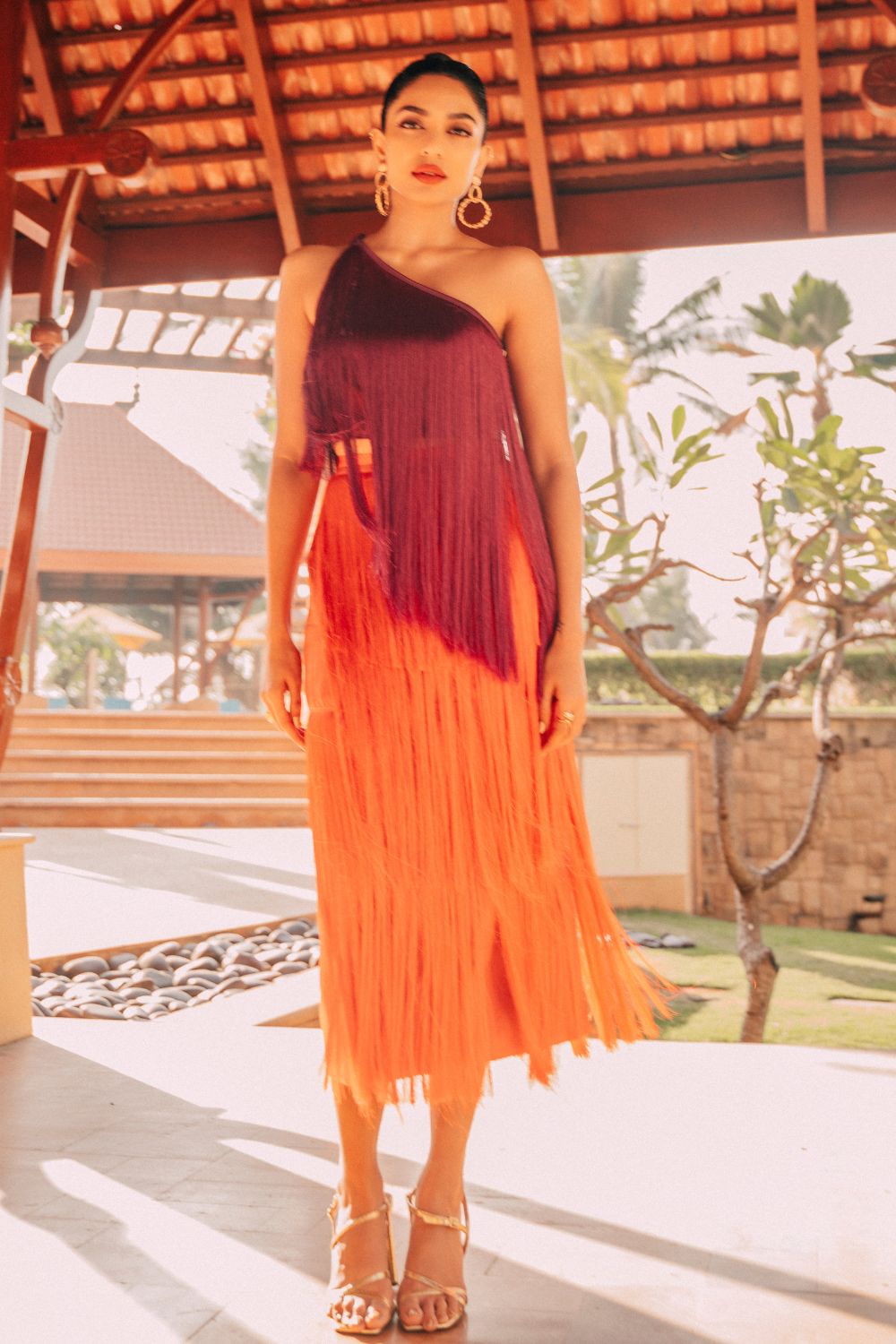 Sobhita Dhulipala In Our Dual Shade Fringed Co-ord Set - Zabella