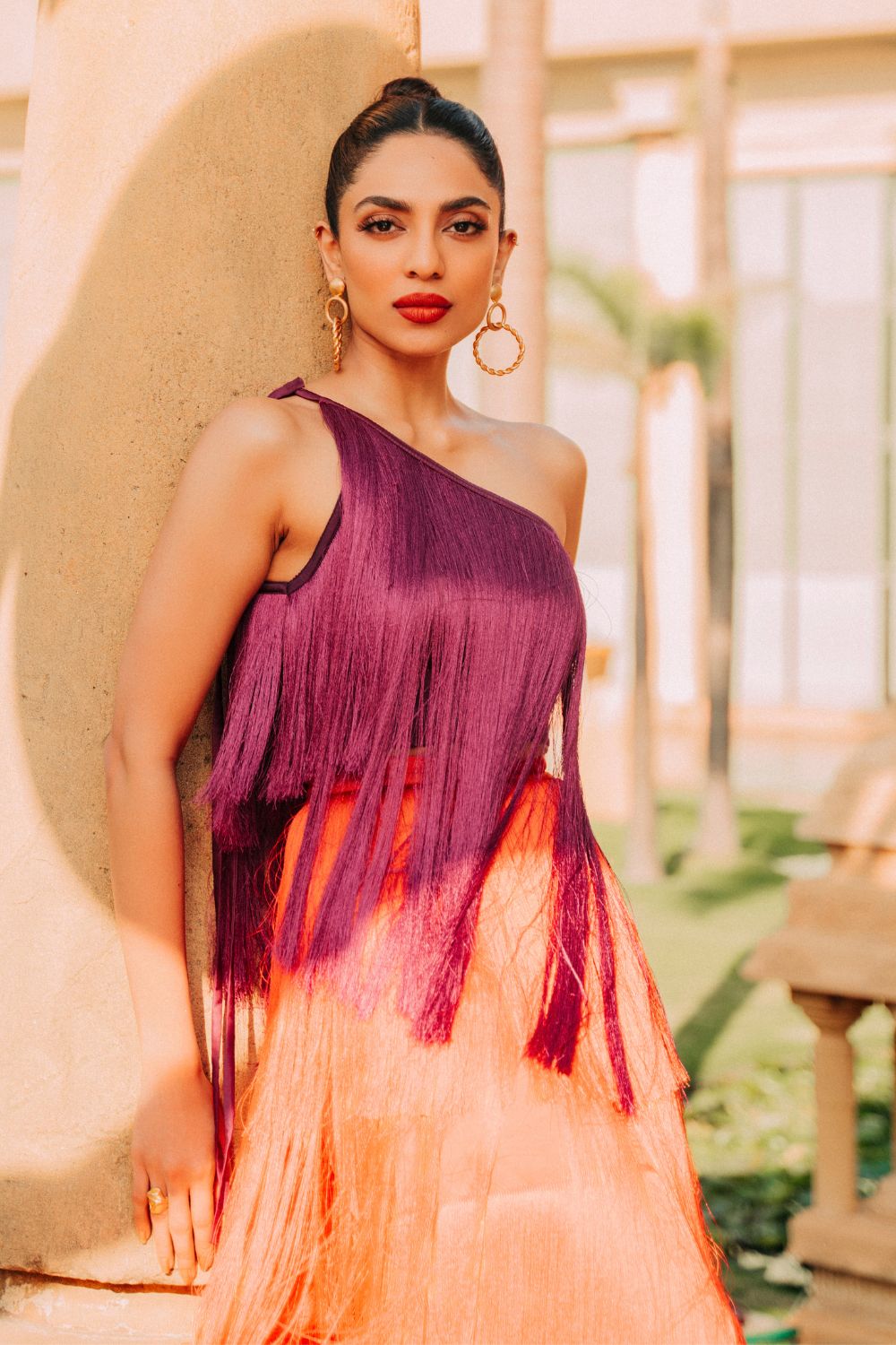 Sobhita Dhulipala In Our Dual Shade Fringed Co-ord Set - Zabella