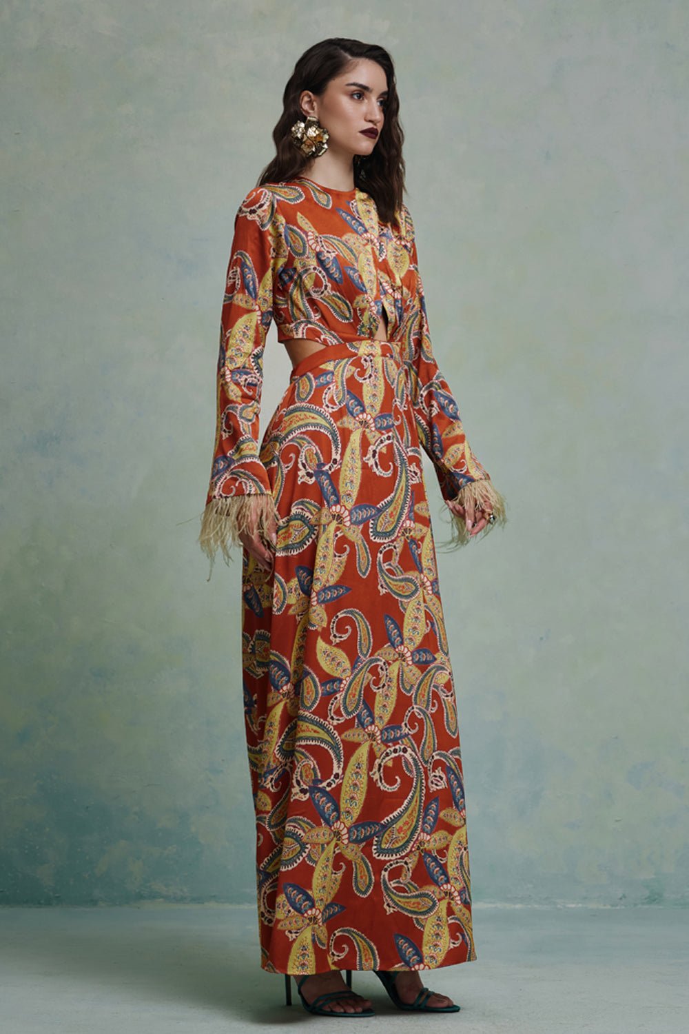 Sunset Safari Cutout Dress - Zabella