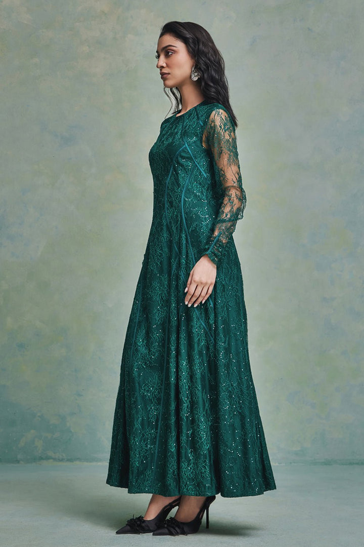 Taria Lace Maxi Dress - Zabella