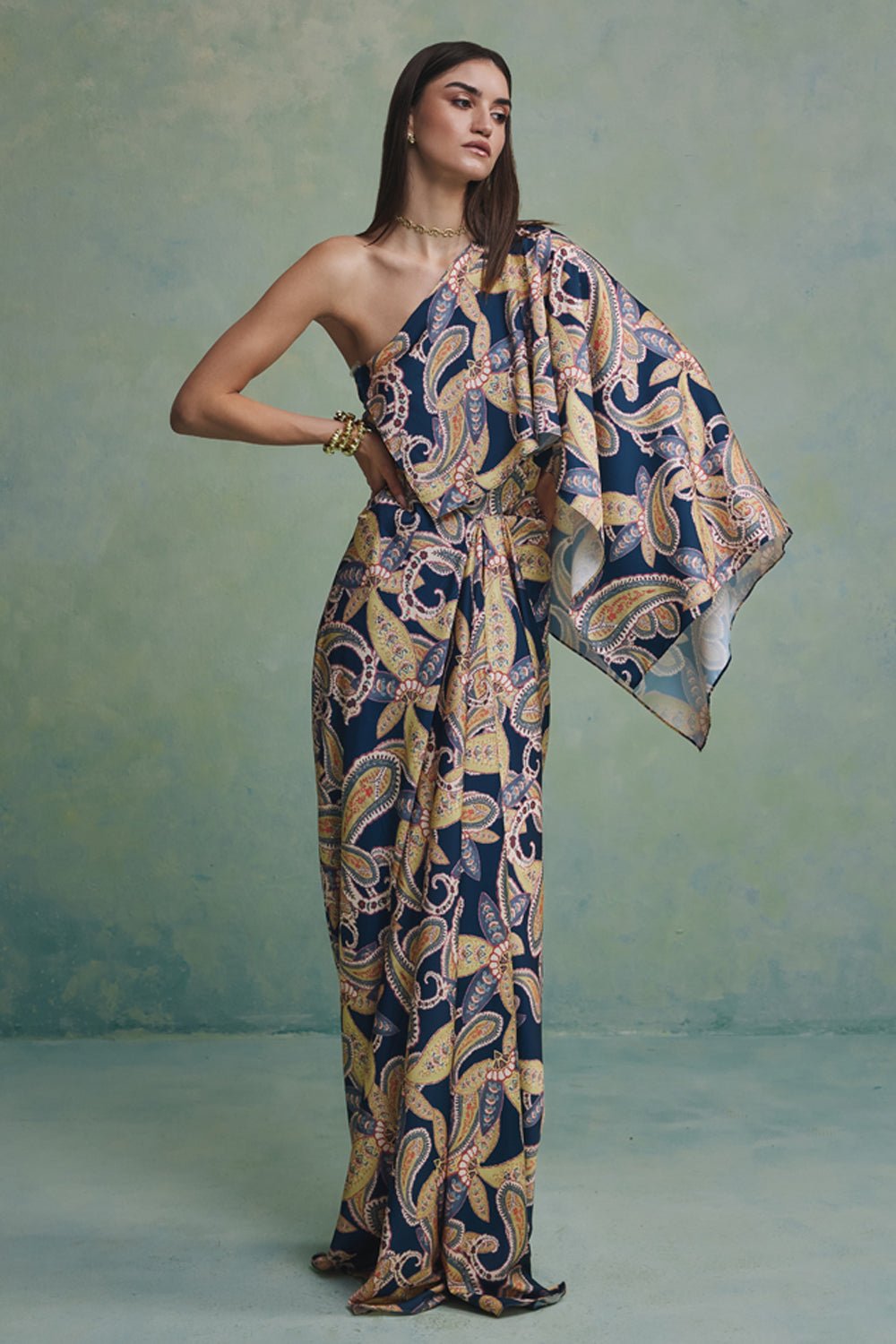 Victoria Wild Drape Dress - Zabella