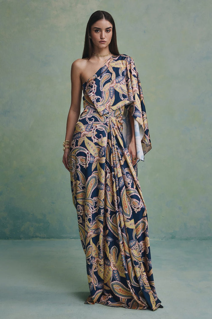 Victoria Wild Drape Dress - Zabella