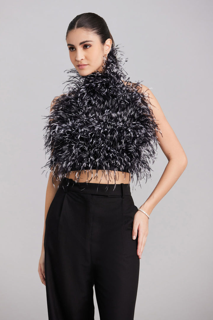 Dual Shade Feather Top