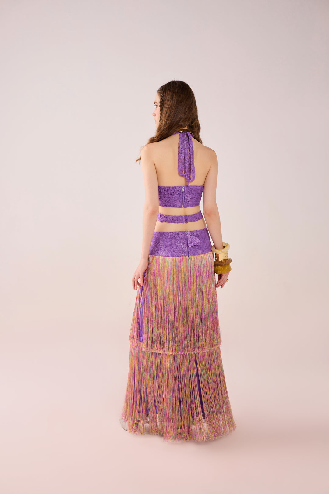 Iris Fringed Cut Out Dress