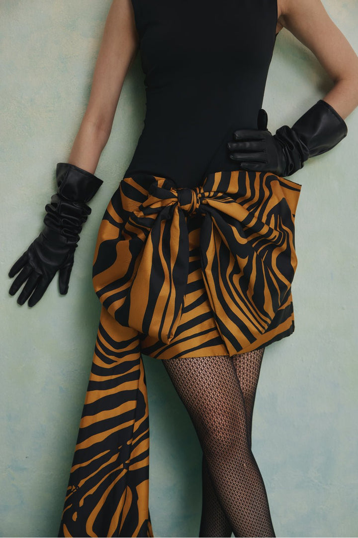 Zebra Epoque Mini Dress - Zabella